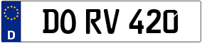 Trailer License Plate